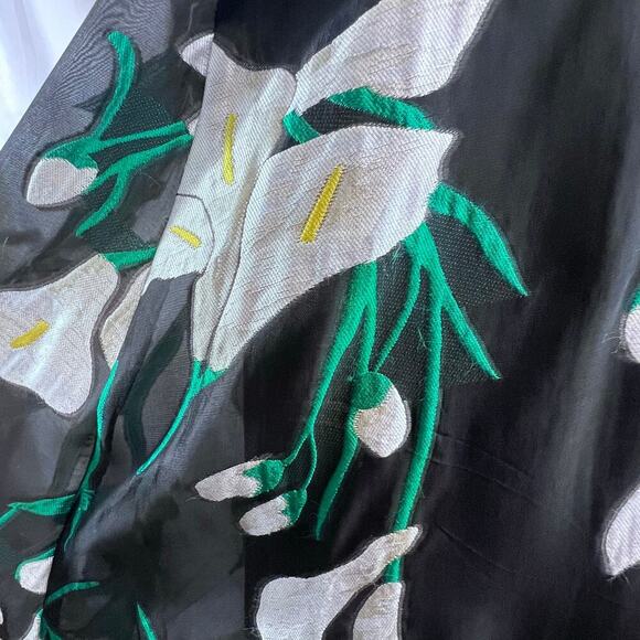 Badgley Mischka Women's Gracen Lily Floral Print Organza Prom Events Gown Size 0 - Picture 11 of 13